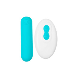 Вибропуля A-Toys by TOYFA TNIM, силикон, голубой, 6,5 см