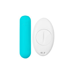 Вибропуля A-Toys by TOYFA TNIM, силикон, голубой, 6,5 см