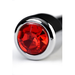 Уретральный плаг Metal by TOYFA средний, металл, серебряный со стразом, 7 см