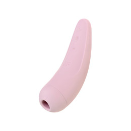 Вакуум-волновой стимулятор с вибрацией Satisfyer Curvy 2 Connect App, силикон, розовый, 13,41 см