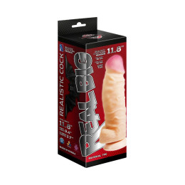 Фаллоимитатор неоскин - ГИГАНТ с присоской, Lovеtoy, TPR, телесный, 30 см