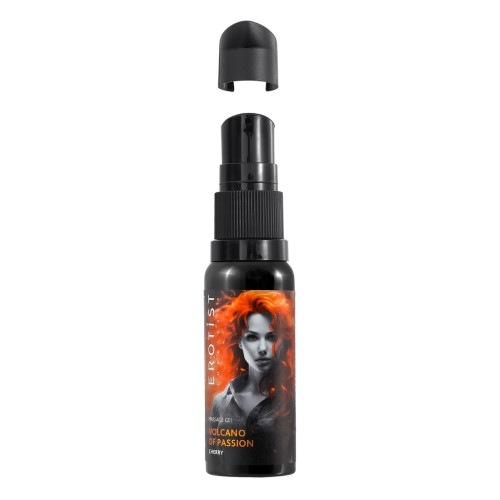 Гель Erotist с эффектом вибрации VOLCANO OF PASSION: CHERRY (со вкусом вишни), 25 мл