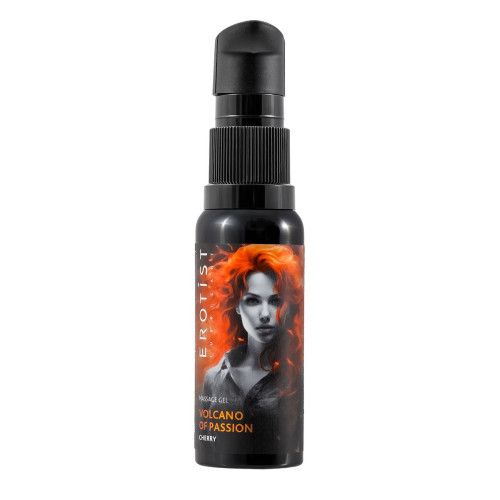 Гель Erotist с эффектом вибрации VOLCANO OF PASSION: CHERRY (со вкусом вишни), 25 мл