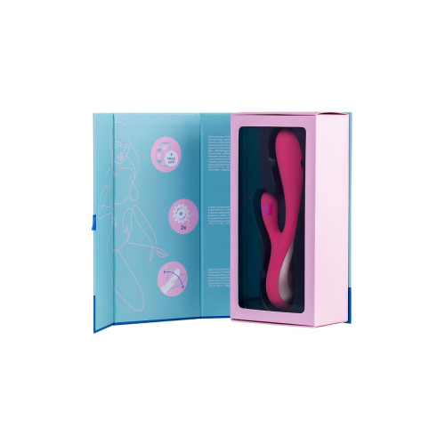 Нереалистичный вибратор Satisfyer Mono Flex Connect App, силикон, красный, 20,4 см.