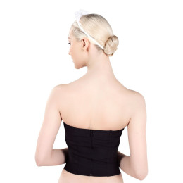 Верхняя часть костюма «Горничная», Pecado BDSM, корсет, головной убор, черно-белый, 40