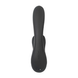 Вибратор с клиторальным стимулятором Satisfyer Double Flex Connect App, черный, силикон, 20 см