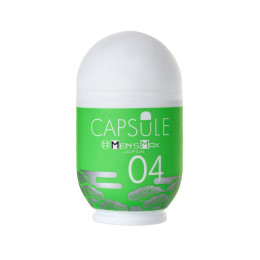 Мастурбатор нереалистичный MensMax CAPSULE 04, Matsu, TPE, зеленый, 8 см