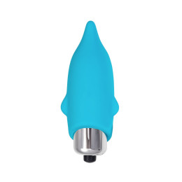 Минивибратор Eromantica Jolly, силикон, голубой, 7,5 см