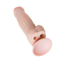 Фаллоимитатор-гигант LoveToy, реалистичный, TPE, телесный, 26 см, Ø 7,5 см