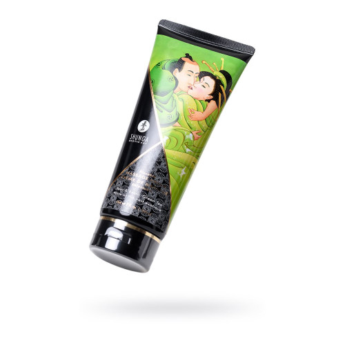 Массажный крем для тела Shunga «Груша и зеленый чай» (Pear&Exotic Green Tea), съедобный, 200мл
