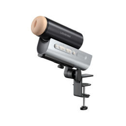 Вибромастурбатор нереалистичный LOVENSE Solace PRO, TPE, черный, 23,1 см