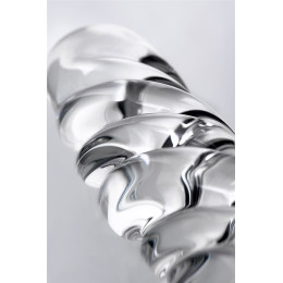 Двусторонний фаллоимитатор Sexus Glass, стекло, прозрачный, 16 см