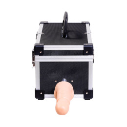 Секс-чемодан Diva Tool Box, с двумя сменными насадками, металл, черный, 41 см