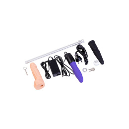 Секс-чемодан Diva Tool Box, с двумя сменными насадками, металл, черный, 41 см