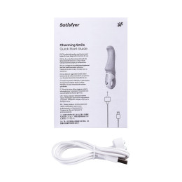 Нереалистичный вибратор Satisfyer Vibes Charming Smile, силикон, фиолетовый, 18,7 см.