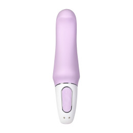 Нереалистичный вибратор Satisfyer Vibes Charming Smile, силикон, фиолетовый, 18,7 см.