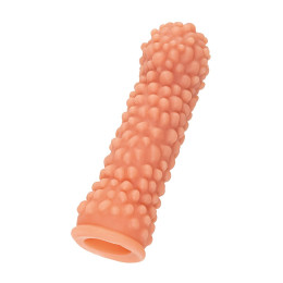 Насадка реалистичная KOKOS PENIS SLEEVE с дополнительной стимуляцией, TPE, телесная, 16.5 см