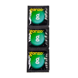 Презервативы Ganzo, ultra thin, супер тонкие, латекс,18 см, 5,2 см, 12 шт.