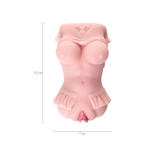 Мастурбатор реалистичный Juicy Pussy by TOYFA Little flower, TPE, телесный, 11,5 см