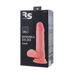 Фаллоимитатор на присоске RealStick Elite Zack, TPR, телесный, 18 см
