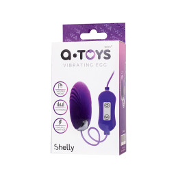 Виброяйцо с пультом управления A-Toys by TOYFA Shelly, силикон, фиолетовый