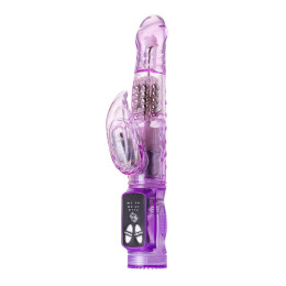 Вибратор с клиторальным стимулятором A-Toys by TOYFA High-Tech fantasy, TPE, фиолетовый, 22 см