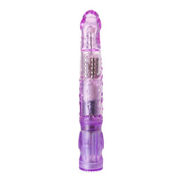 Вибратор с клиторальным стимулятором A-Toys by TOYFA High-Tech fantasy, TPE, фиолетовый, 22 см