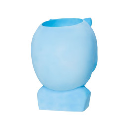 Подставка под сувенирную продукцию "Девочка с жвачкой" голубой, серебренный