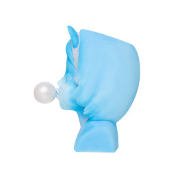 Подставка под сувенирную продукцию "Девочка с жвачкой" голубой, серебренный