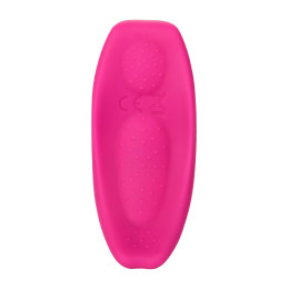 Клиторальный вибратор в трусики JOS FLIRTY, силикон, розовый, 9,3 см