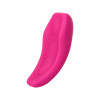 Клиторальный вибратор в трусики JOS FLIRTY, силикон, розовый, 9,3 см