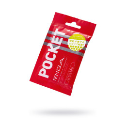 Нереалистичный мастурбатор TENGA Pocket Click Ball, TPE, белый, 7,5 см