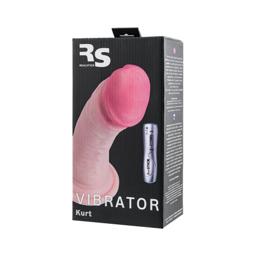 Реалистичный вибратор RealStick Elite Kurt, TPR, телесный, 20 см