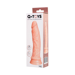 Реалистичный фаллоимитатор A-Toys by TOYFA Nill, TPE, телесный, 19 см