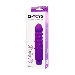 Нереалистичный вибратор A-Toys by TOYFA Dowk, силикон, фиолетовый, 17 см