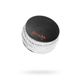 Веревка для шибари Pecado BDSM, на катушке, хлопок, белая, 5 м