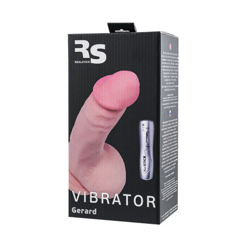 Реалистичный вибратор RealStick Elite Gerard, TPR, телесный, 18,5 см