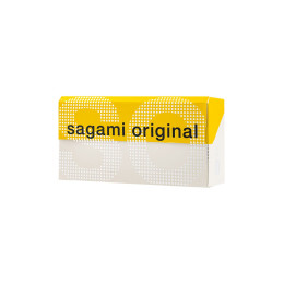 Презервативы Sagami, original 0.02, полиуретан, ультратонкие, EXTRA LARGE, 12 шт.