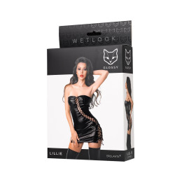 Платье Glossy Lillie из материала Wetlook, L