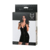 Платье Glossy Naomi из материала Wetlook, черное, XL