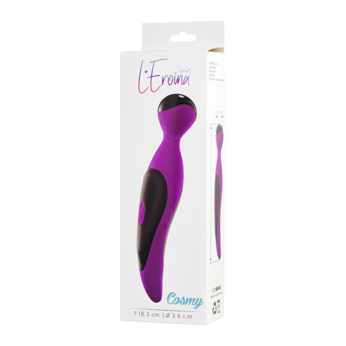 Вибростимулятор L'EROINA by TOYFA Cosmy, силикон, фиолетовый, 18,3 см, Ø 3,6 см