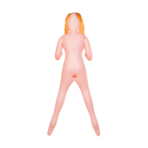 Кукла надувная Dolls-X by TOYFA Olivia, рыжая, с тремя отверстиями, кибер вставка: вагина-анус