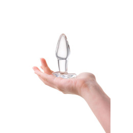 Анальная втулка Sexus Glass, стекло, прозрачная, 10,5 см, Ø 3,5 см