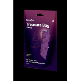Мешочек Satisfyer Treasure Bag для хранения игрушек XL, фиолетовый, 39*19 см