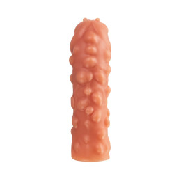 Насадка реалистичная KOKOS PENIS SLEEVE с дополнительной стимуляцией, TPE, телесная, 16.5 см