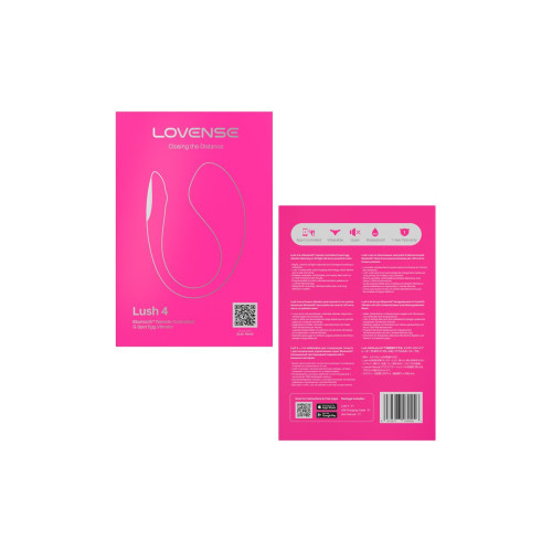 Виброяйцо LOVENSE Lush 4, силикон, розовый, 18,1 см