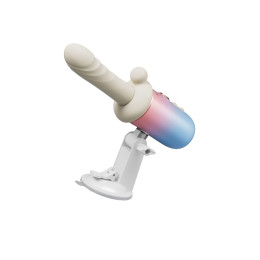 Портативная мини секс-машина с подогревом LOVENSE Spinel, силикон, АБС-пластик, белый