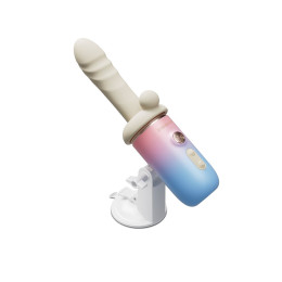 Портативная мини секс-машина с подогревом LOVENSE Spinel, силикон, АБС-пластик, белый