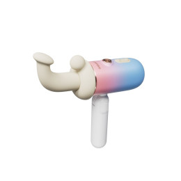 Портативная мини секс-машина с подогревом LOVENSE Spinel, силикон, АБС-пластик, белый