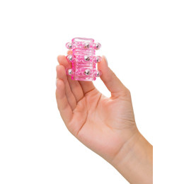 Насадка на пенис с бусинками TOYFA Basic, TPE, розовая, 5 см